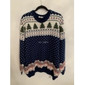 Cotton Traders Blue Christmas Jumper Mens Uk Size 3XL