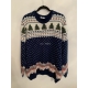 Cotton Traders Blue Christmas Jumper Mens Uk Size 3XL